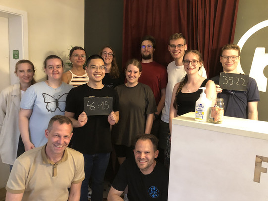 Gruppenbild nach den Escape Rooms.