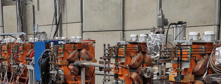 BoDo Strahlkammer Blick auf die BoDo Strahlkammer